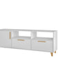 Manhattan Comfort Mid-Century - Modern Herald 53.15" TV Stand with 6 Shelves in White | TV Stands | Modishstore-2