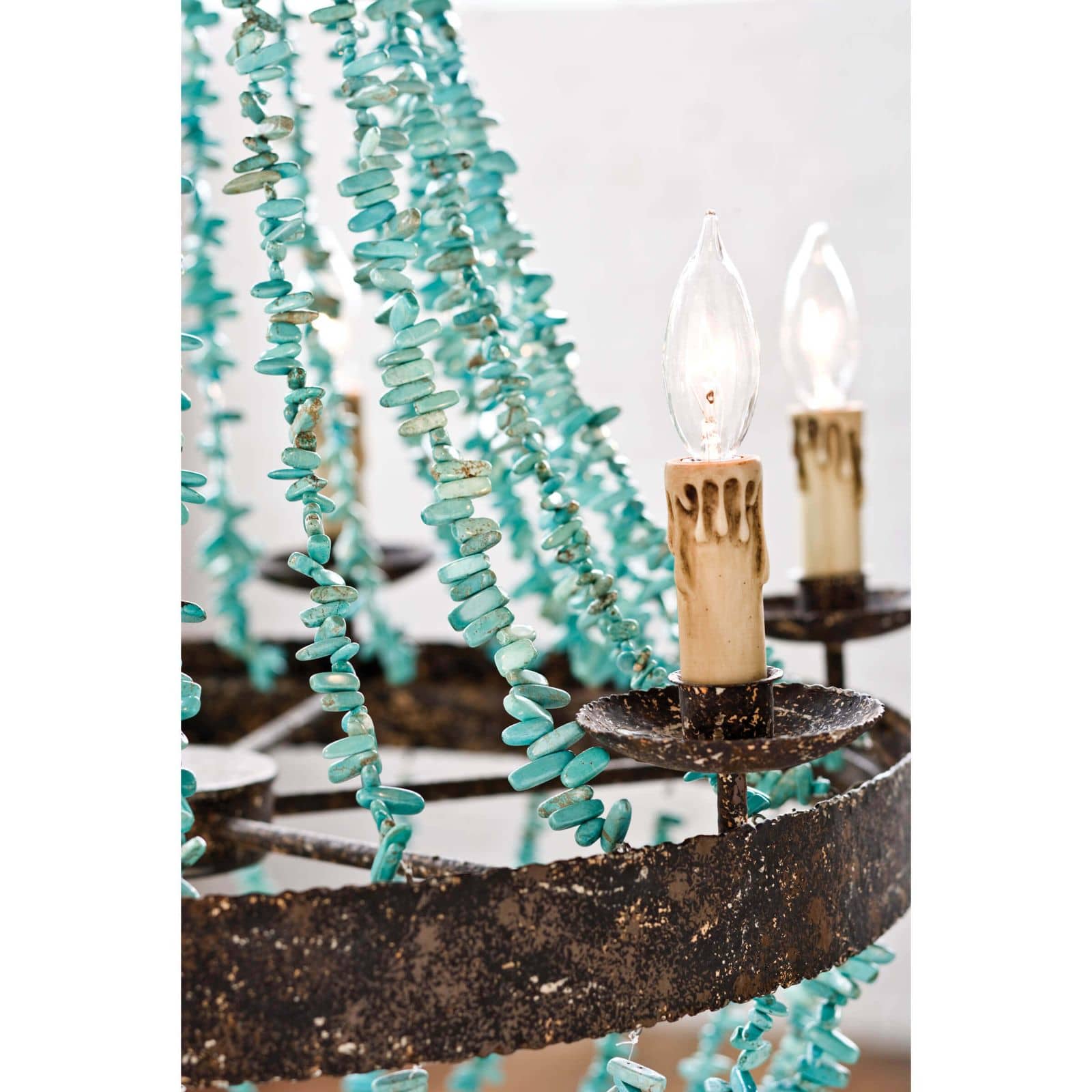 Beaded Turquoise Chandelier By Regina Andrew | Chandeliers | Modishstore - 4