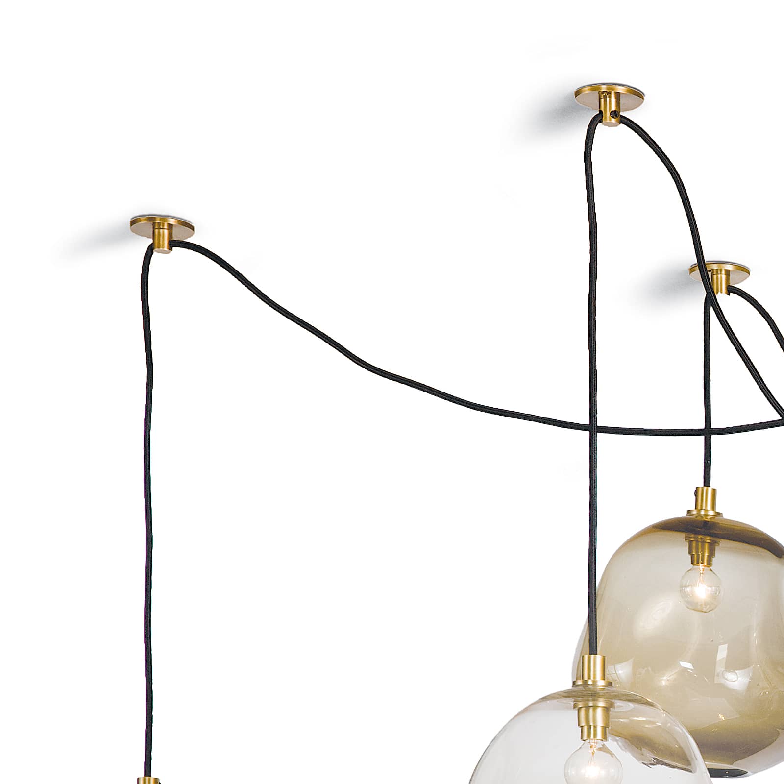 Molten Spider Small With Smoke Glass Natural Brass By Regina Andrew | Chandeliers | Modishstore - 2
