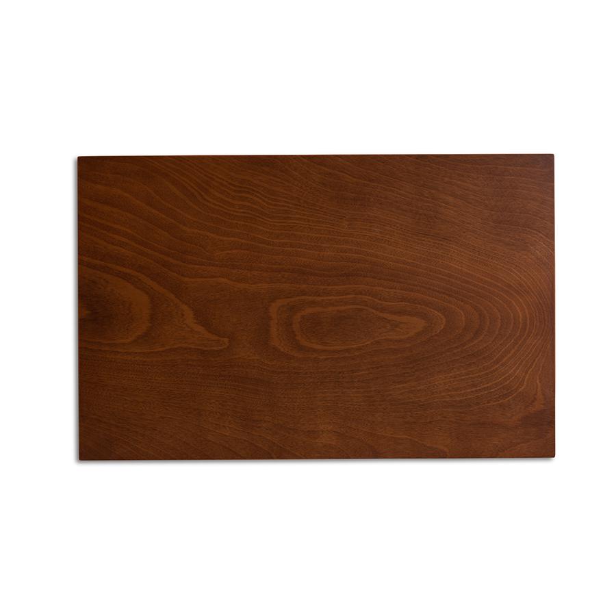 Baxton Studio Lanier Modern and Contemporary Grey Fabric Upholstered and Walnut Brown Finished Wood 5-Piece Dining Set | Dining Sets | Modishstore - 4