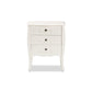 Baxton Studio Eliya Classic and Traditional White Finished Wood 3-Drawer Storage Cabinet | Drawers | Modishstore - 3