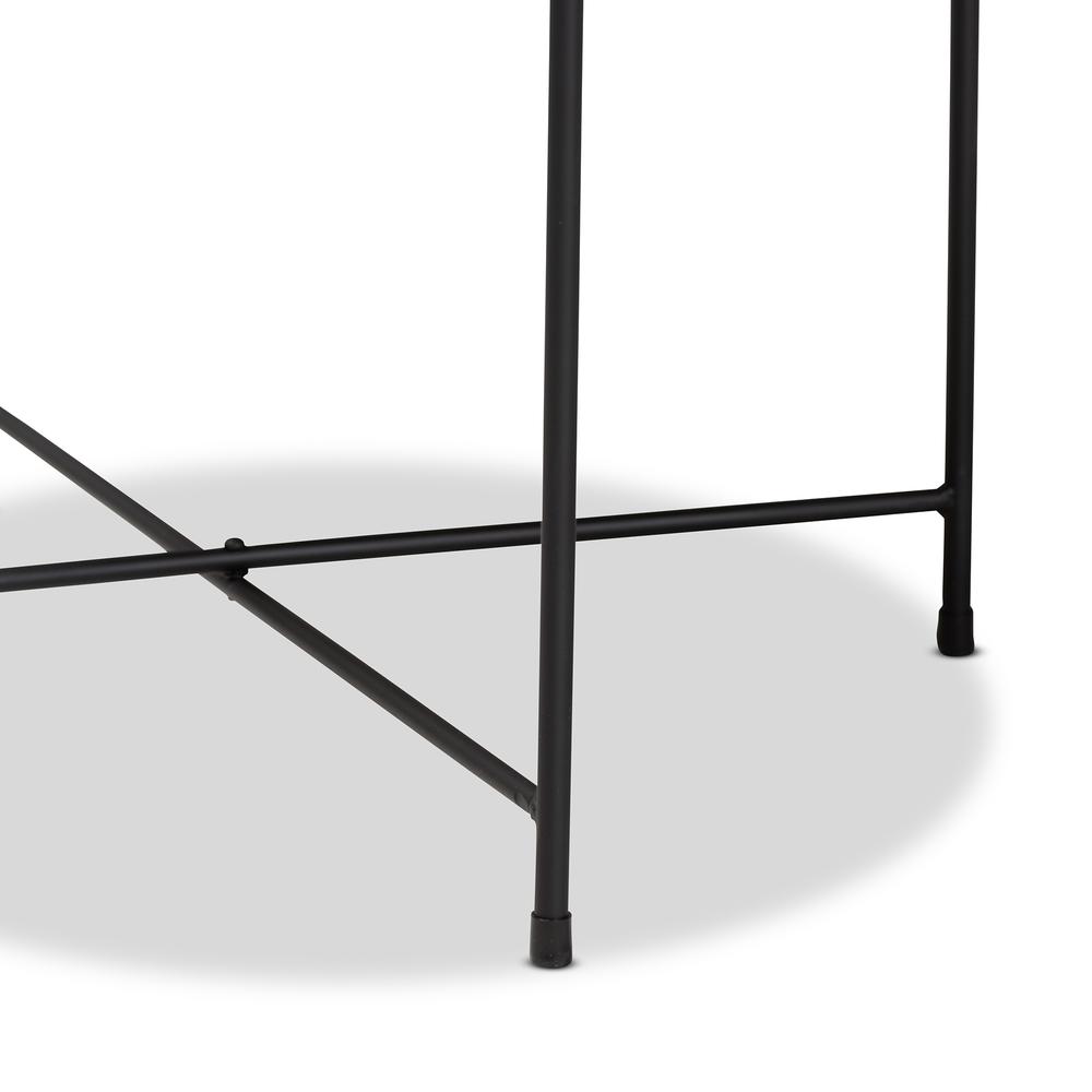 Baxton Studio Ivana Modern and Contemporary Black Finished Metal Plant Stand | Outdoor Tables | Modishstore - 3