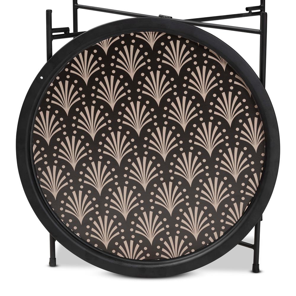 Baxton Studio Ivana Modern and Contemporary Black Finished Metal Plant Stand | Outdoor Tables | Modishstore - 4