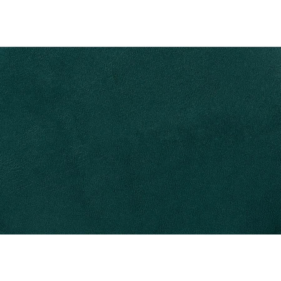 Baxton Studio Chaela Contemporary Glam and Luxe Green Velvet Fabric Upholstered and Gold Finished Metal Ottoman | Ottomans | Modishstore - 4