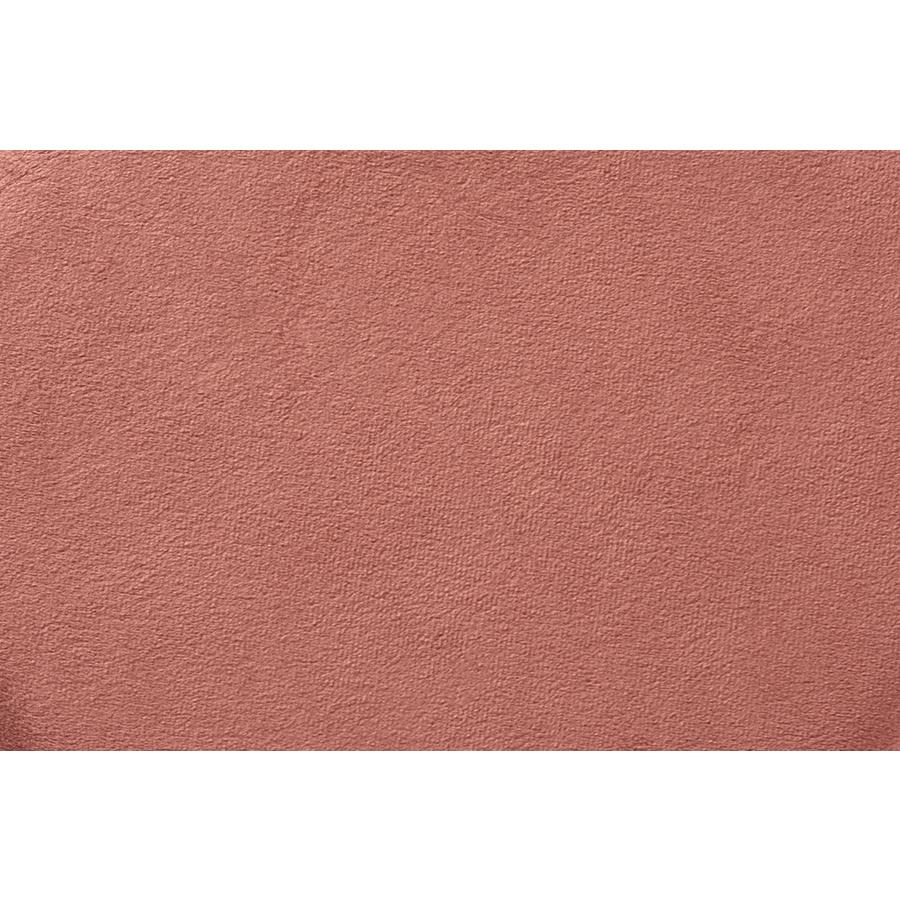 Baxton Studio Chaela Contemporary Glam and Luxe Blush Pink Velvet Fabric Upholstered and Gold Finished Metal Ottoman | Ottomans | Modishstore - 4