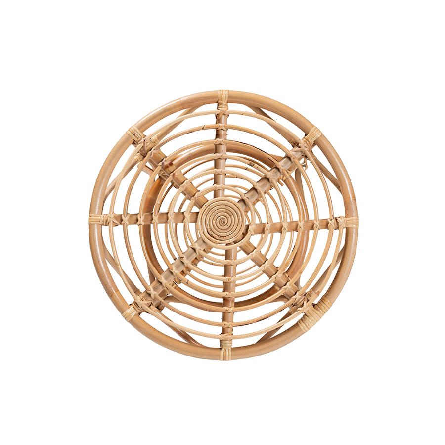 Baxton Studio Alleta Modern Bohemian Natural Brown Rattan 3-Piece Living Room Set | Sofas | Modishstore - 4