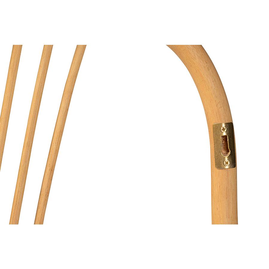 Baxton Studio Laina Modern Bohemian Natural Brown Rattan Queen Size Wall-mount Headboard | Headboards | Modishstore - 4