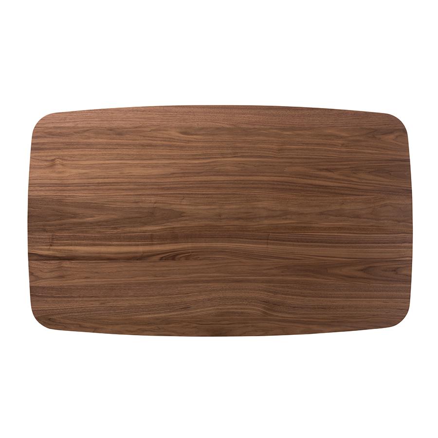 Baxton Studio Monte Mid-Century Modern Walnut Wood Rectangular 5-Piece Dining Set | Dining Sets | Modishstore - 4