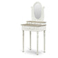 Baxton Studio Anjou Traditional French Accent Dressing Table with Mirror | Armoires & Wardrobes | Modishstore