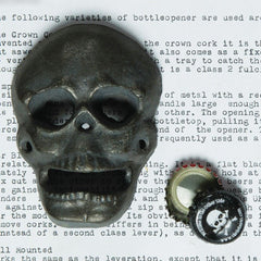Skull Bottle Opener - Natural - Set Of 3 By HomArt