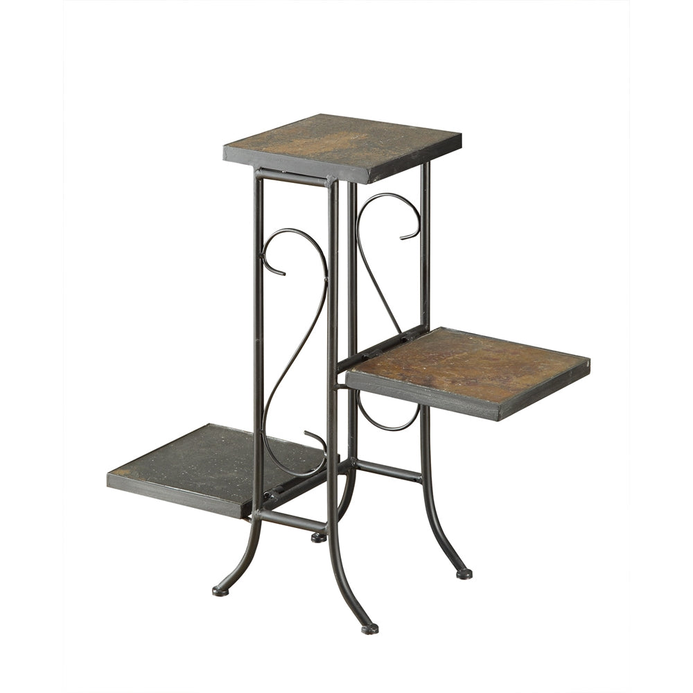 3 Tier Plant Stand W/ Slate Top By 4D Concepts | Stands | Modishstore - 2