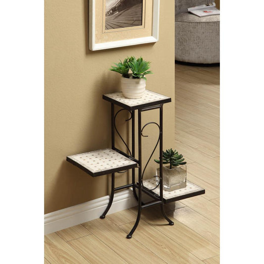 3 Tier Travertine Plant Stand By 4D Concepts | Stands | Modishstore