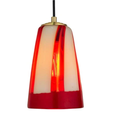 Oggetti Stripes Pendant, Cobalt/Brass | Pendant Lamps | Modishstore - 2