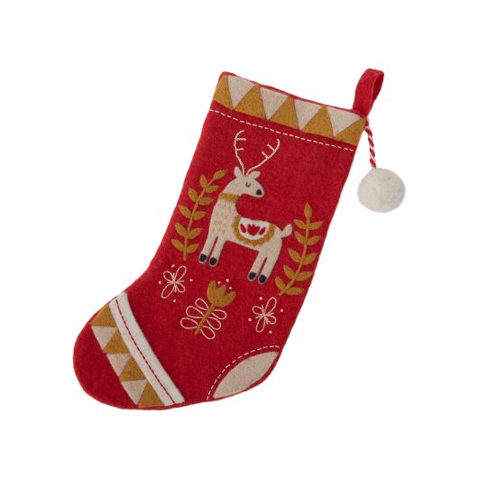 Felt Stocking By Accent Decor | Ornaments | Modishstore - 4