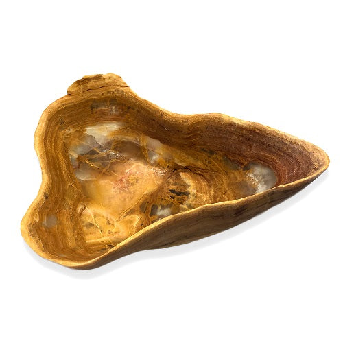Banded Onyx Bowl - Large - Brown/Amber/Tan | ModishStore | Decorative Bowls