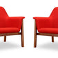 Manhattan Comfort Miller Grey and Walnut Linen Weave Accent Chair (Set of 2) | Accent Chairs | Modishstore-3