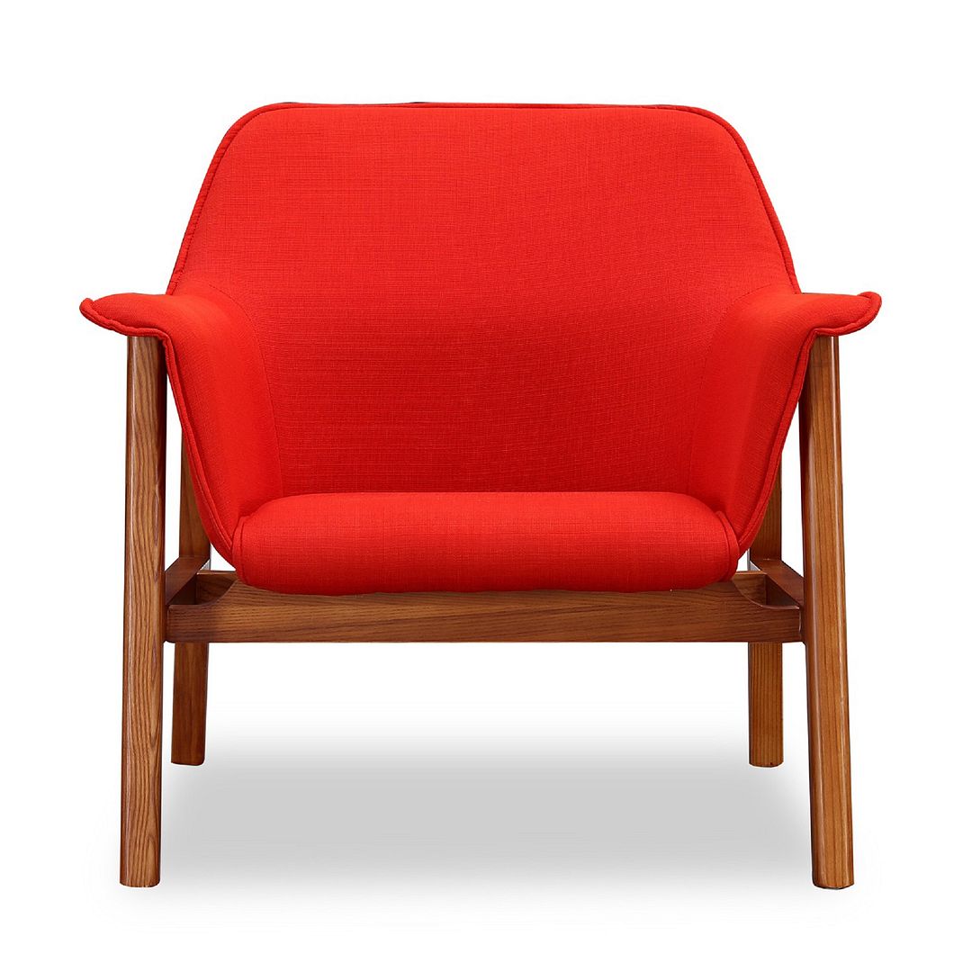 Manhattan Comfort Miller Grey and Walnut Linen Weave Accent Chair (Set of 2) | Accent Chairs | Modishstore-9