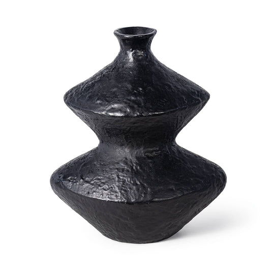 Poe Metal Vase Black By Regina Andrew | Vases | Modishstore
