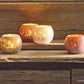 Roost Roly-Poly Mercury Glass Tealight Holders - Set Of 12