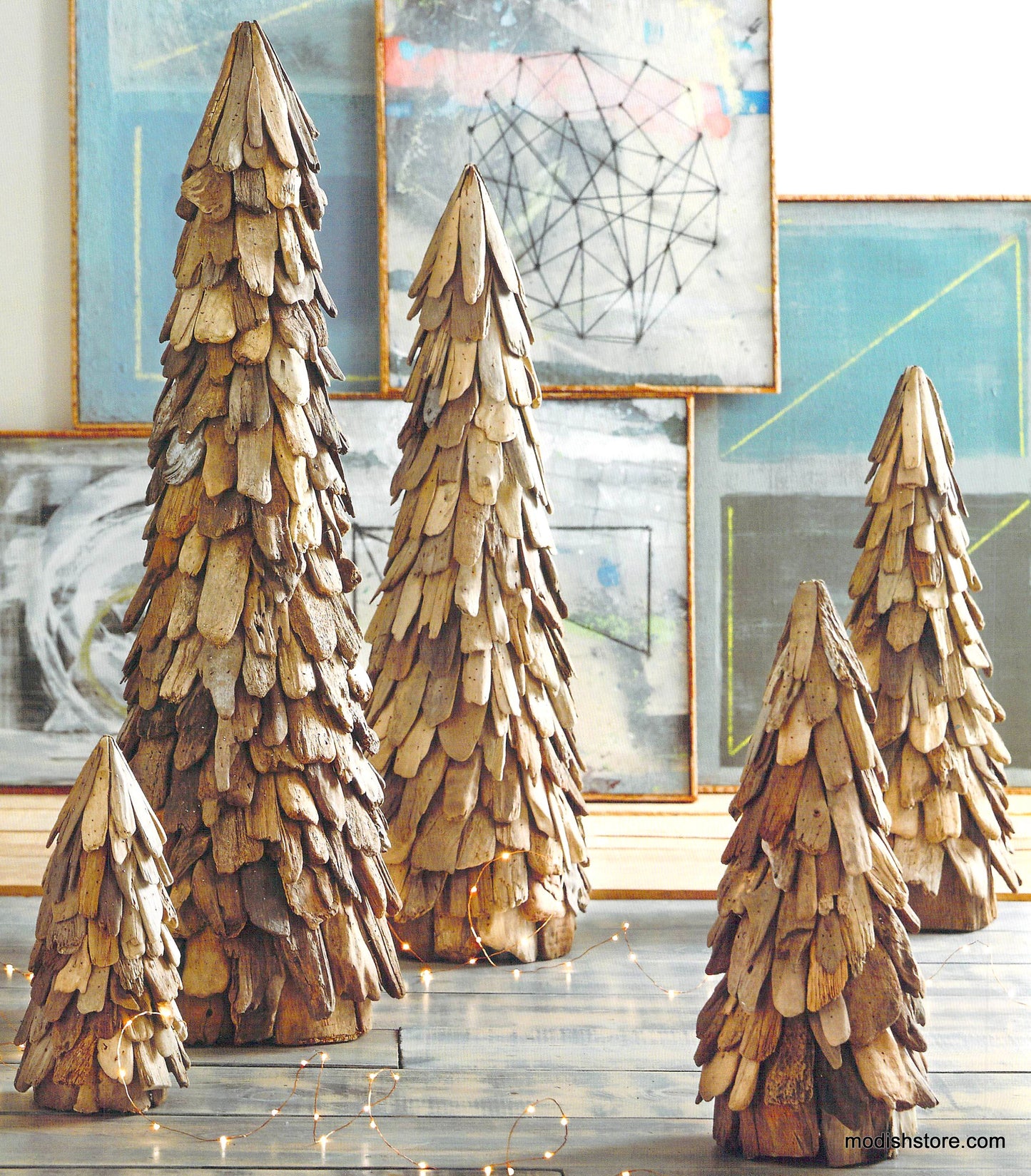 Roost Driftwood Cone Trees