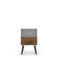 Manhattan Comfort Liberty Mid Century - Modern Nightstand 1.0 with 1 Cubby Space and 1 Drawer with Solid Wood Legs | Nightstands | Modishstore-13