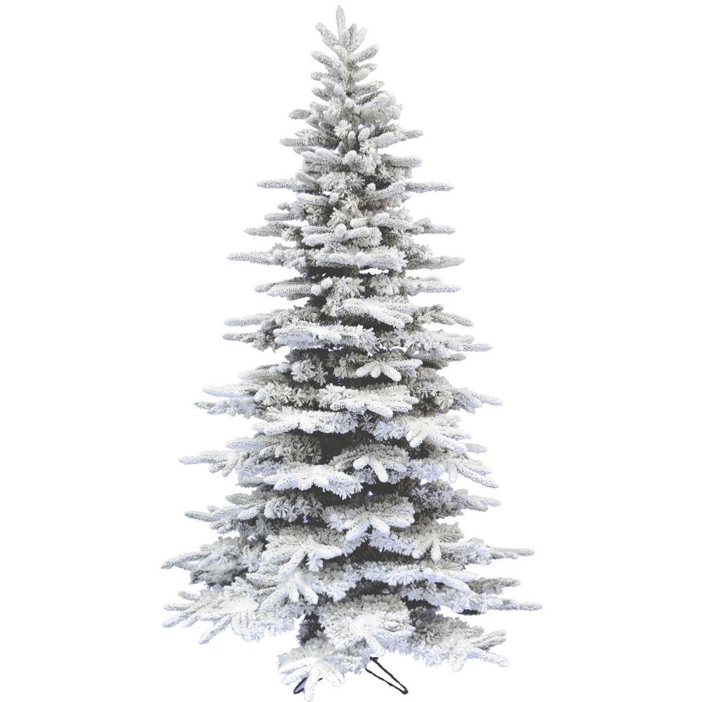 10-Ft. Flocked Pine Valley Christmas Tree By Fraser Hill Farm | Christmas Trees | Modishstore - 2