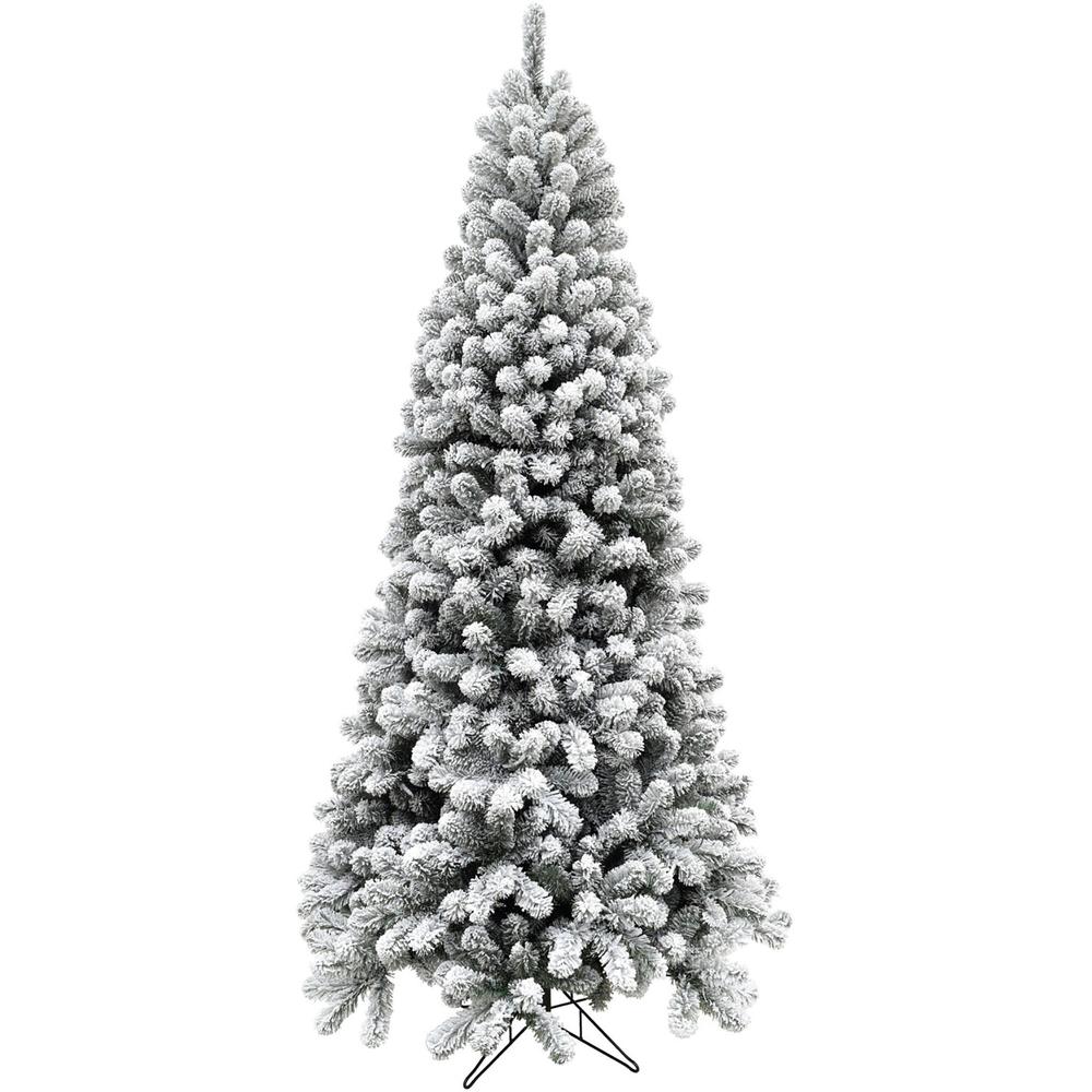 9-Ft. Flocked Alaskan Pine Christmas Tree By Fraser Hill Farm | Christmas Trees | Modishstore - 3
