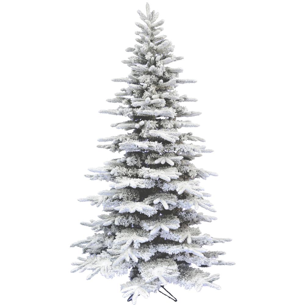 10-Ft. Flocked Pine Valley Christmas Tree By Fraser Hill Farm | Christmas Trees | Modishstore - 3