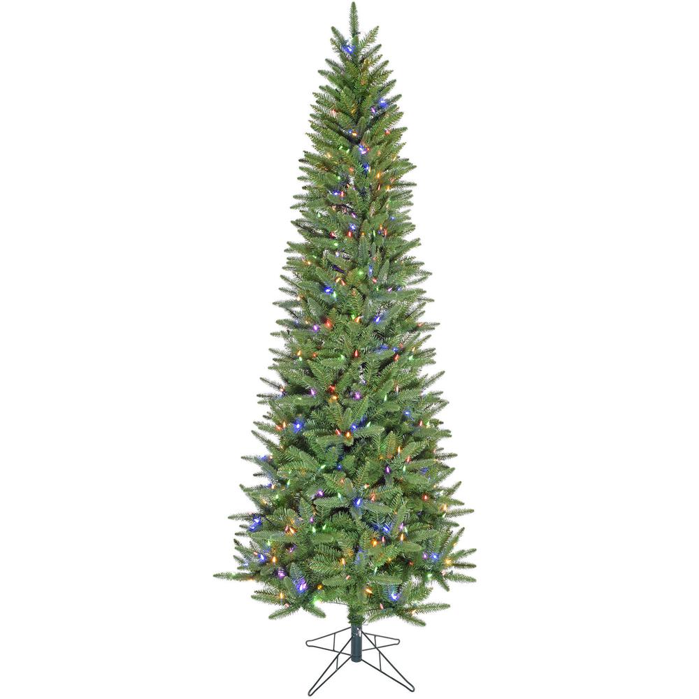 9-Ft. Winter Falls Slim-Silhouette Christmas Tree with 8-Function Multi-Color LED Lighting, Music, and EZ Connect By Fraser Hill Farm | Christmas Trees | Modishstore - 3
