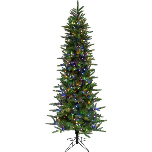 Fraser Hill Farm 9' Carmel Pine Christmas Tree - Mlti LED Lght, EZ By Fraser Hill Farm | Christmas Trees | Modishstore