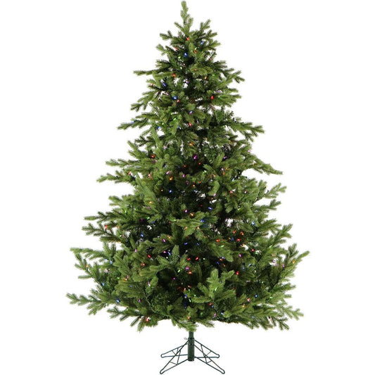6.5-Ft. Foxtail Pine Christmas Tree with Multi-Color LED String Lighting By Fraser Hill Farm | Christmas Trees | Modishstore