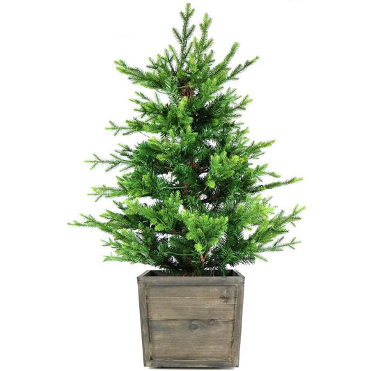 Fraser Hill Farm 4' Royal Pine Tree - LED Lights, Wheel Box, Battery Op By Fraser Hill Farm | Christmas Trees | Modishstore