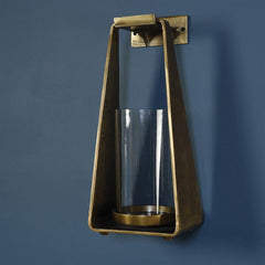 Taylor Sconce with Wall Hook - Brass By HomArt