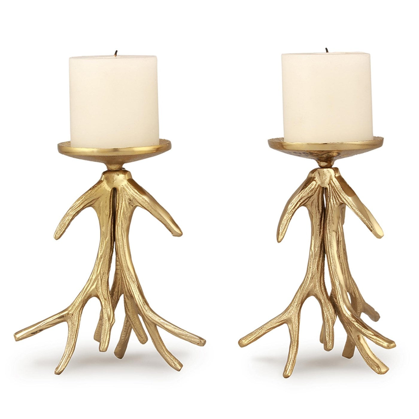 Antler Pillar Candleholders Se By SPI Home | Candle Holders | Modishstore-2