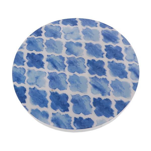 Blue Diamond Pattern Plant Stand By SPI Home | Stands | Modishstore-4