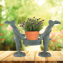 Bunny Gardeners Pot Holder By SPI Home