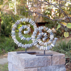 Garden Age Supply Stone Spiral on Stand - Set of 2