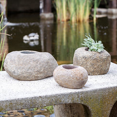 Garden Age Supply River Stone Pots