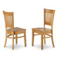 3 Pc Kitchen Table Set - Kitchen Dinette Table And 2 Dinette Chairs By East West Furniture | Dining Sets | Modishstore - 4