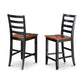 3 Pc Counter Height Pub Set-Pub Table And 2 Kitchen Dining Chairs. By East West Furniture | Bar Stools & Table | Modishstore - 4
