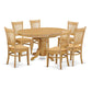 7 Pc Dining Room Set For 6-Table With Leaf And 6 Dining Chairs. By East West Furniture | Dining Sets | Modishstore - 2