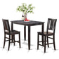 3 Pc Pub Table Set-High Table And 2 Kitchen Counter Chairs By East West Furniture | Dining Sets | Modishstore - 2