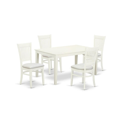 Dining Table - Dining Chairs CAVA5 - LWH - C By East West Furniture | Dining Sets | Modishstore