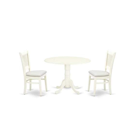 3-Piece Dinette Set- 2 Mid Century Dining Chairs And Dining Tables By East West Furniture | Dining Sets | Modishstore