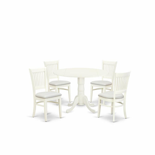 5-Piece Kitchen Table Set- 4 Dining Chairs And Dining Tables By East West Furniture | Dining Sets | Modishstore