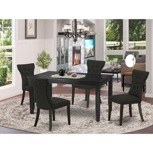 Dining Room Set Black DUGA5 - BLK - 24 By East West Furniture | Dining Sets | Modishstore