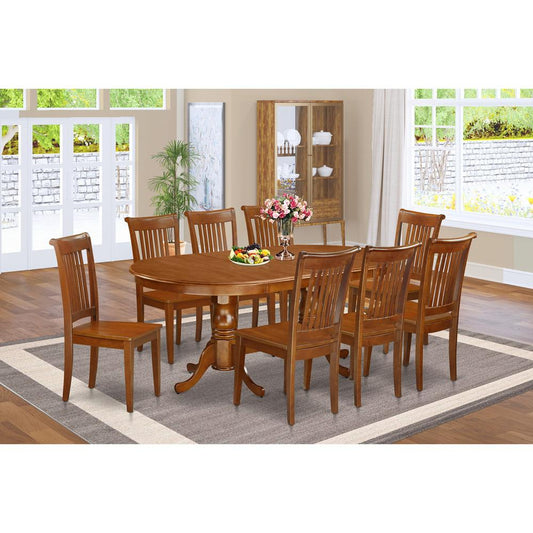 9 Pc Dining Room Set For 8-Dining Table With 8 Dining Chairs By East West Furniture | Dining Sets | Modishstore