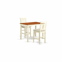 Yavn3-Whi-C 3 Pc Counter Height Dining Room Set-Pub Table And 2 Kitchen Chairs. By East West Furniture