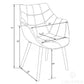 LeisureMod Milburn Tufted Denim Lounge Chair | Lounge Chairs | Modishstore - 5