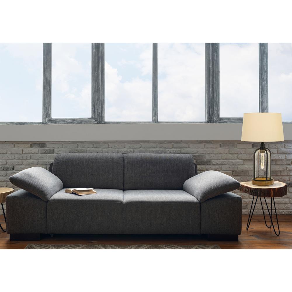 100W Ciney Glass/Metal/Pine Wood Table Lamp With 25W Night Light (Edison Bulb Included) By Cal Lighting | Table Lamps | Moidshstore - 2